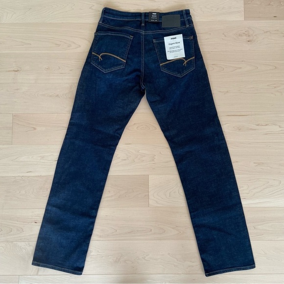Mavi men jeans 30/32 NWT Zach straight  indigo blue stretch denim organic move - Picture 2 of 12